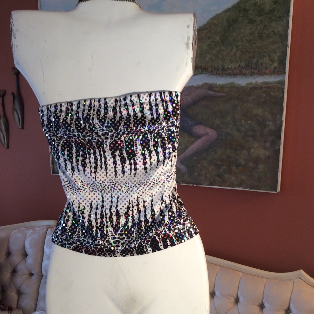 Vintage Zebra Bling Tube